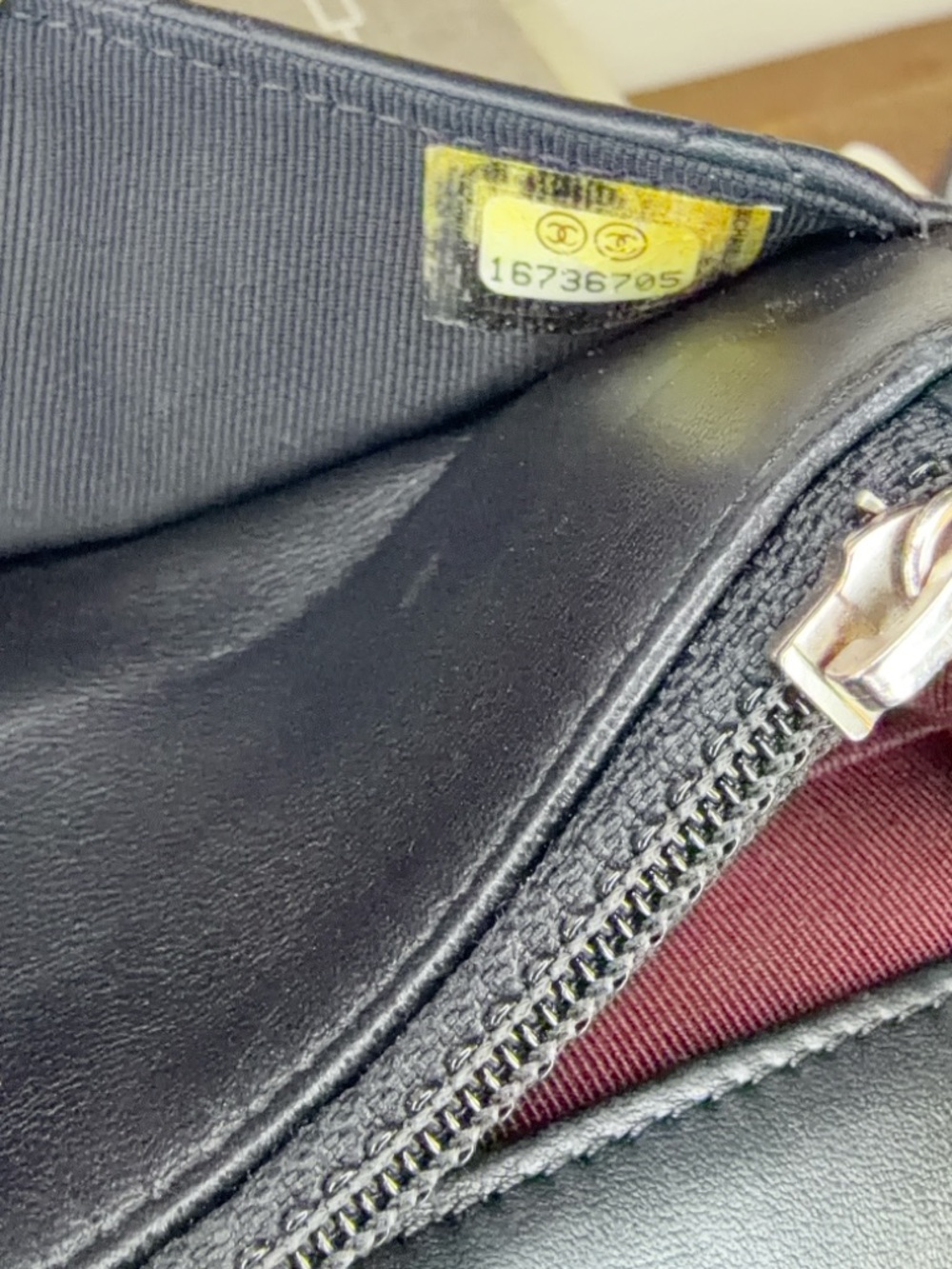 CHANEL Black Quilted Lambskin Crossbody with Silver Chain - Picture 12 of 12